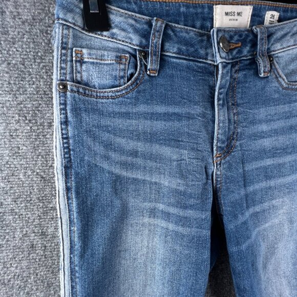 Miss Me M2191SN Womens Jeans Blue Size 26 Skinny Stretch Distressed Ladies - Picture 3 of 9